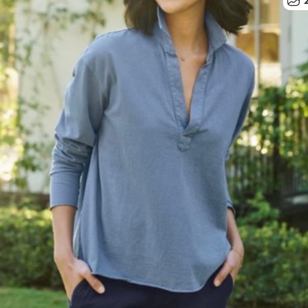 New Frank & Eileen Patrick Popover Henley XS